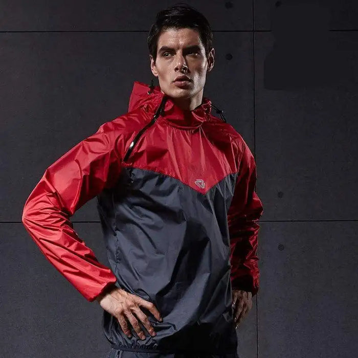 Men’s Hooded Sports Windbreaker Workout Jacket