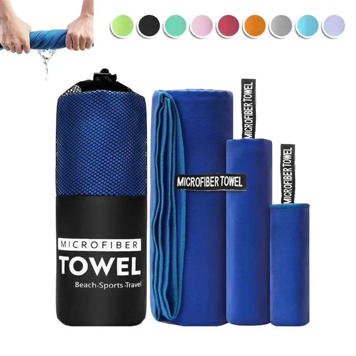 3-Piece Quick-Dry Microfiber Sports Towel Set