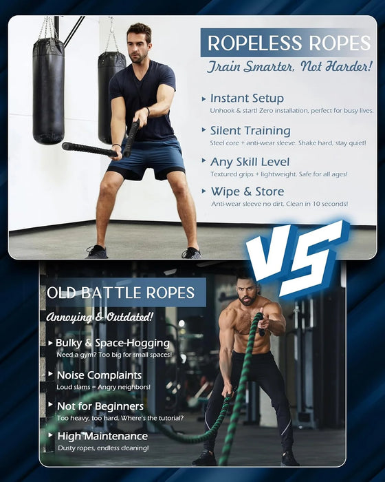 Ropex Rope Ropeless Battle Rope – Portable Weighted Trainer — Flamin' Fitness