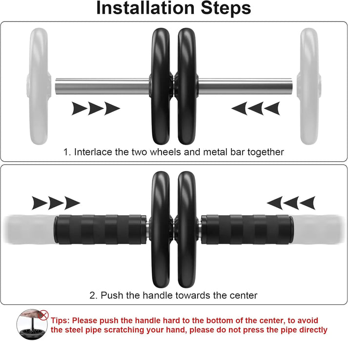 Silent Abdominal Roller Wheel for Core Muscle Workout