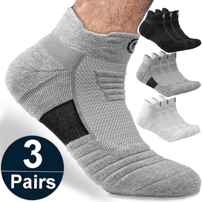 AeroActive Men's Ankle Socks (3 Pairs) - Flamin' Fitness