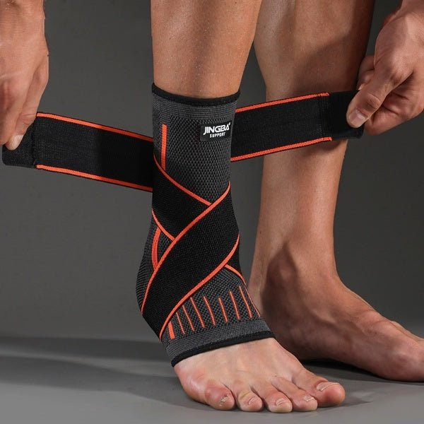 Ankle Support Sleeve With Bandage - Flamin' Fitness