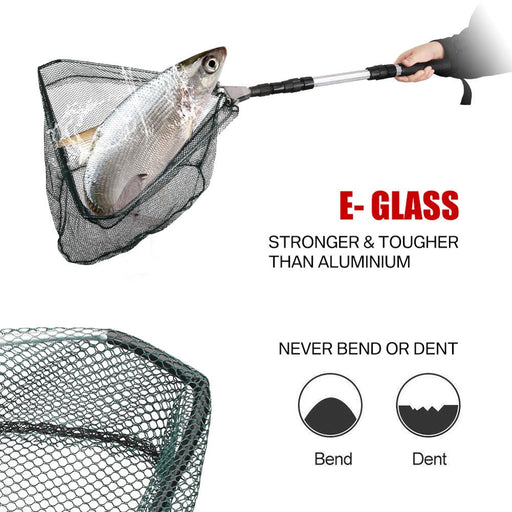 AquaGrip 130cm Aluminium Fishing Net - Flamin' Fitness
