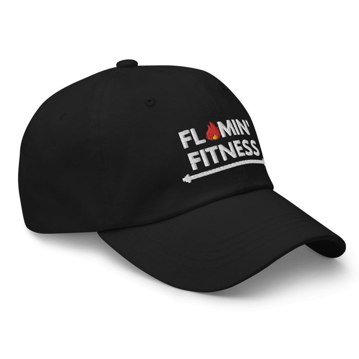 Black Baseball Cap - Flamin' Fitness