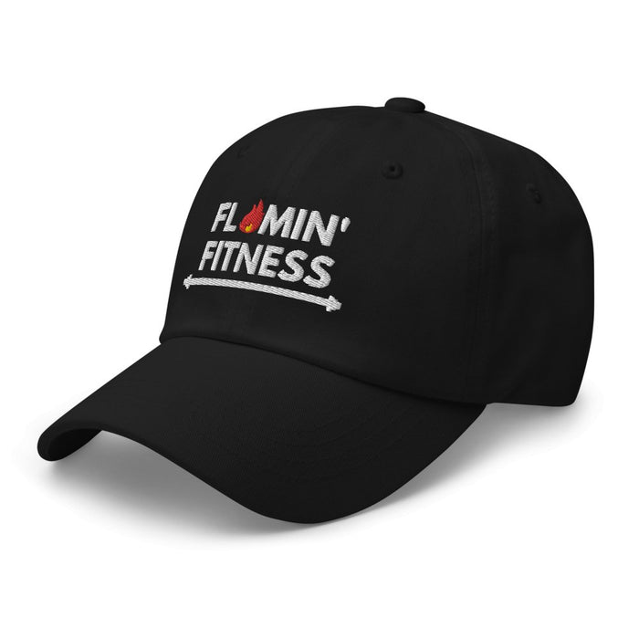Black Baseball Cap - Flamin' Fitness