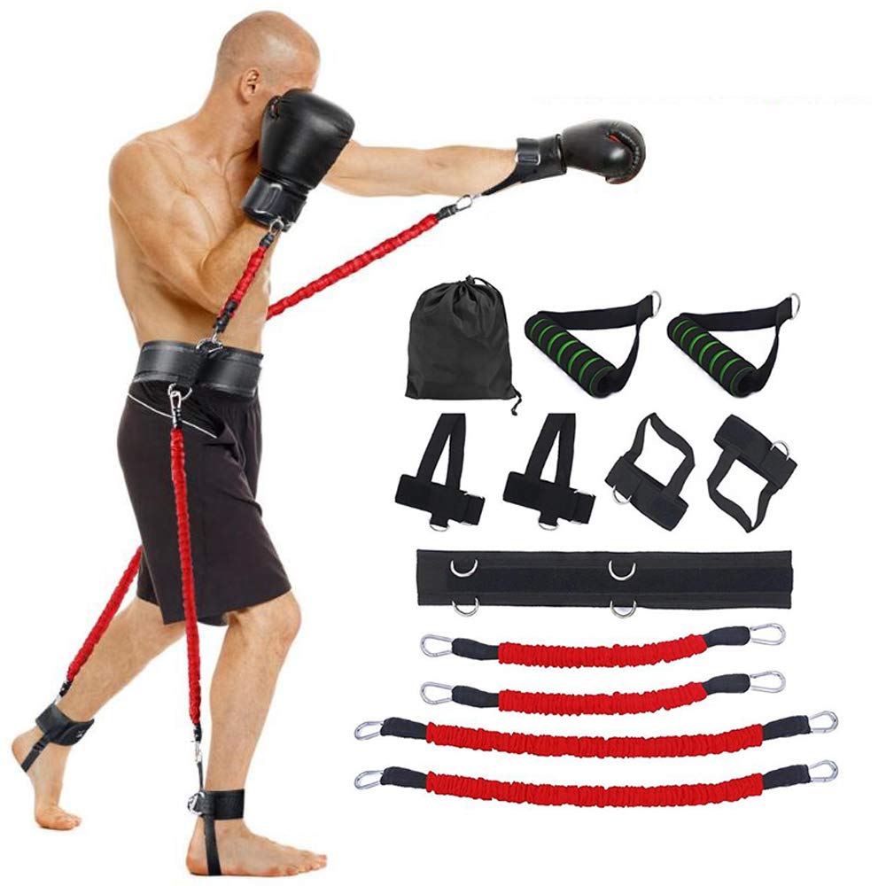Boxing Exercise Belt & Resistance Band Set | Exercise Bands — Flamin ...