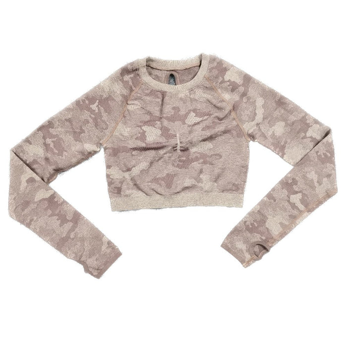 CamoFit Long-Sleeve Exercise Top - Flamin' Fitness