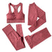 Essentials 4 Piece Seamless Women's Gym Set - Flamin' Fitness