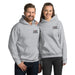 Grey Embroidered Logo Hoodie - Flamin' Fitness