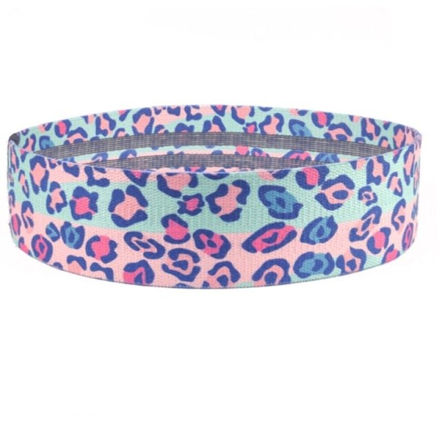 Heavy Pink Leopard Print Booty Band - Flamin' Fitness