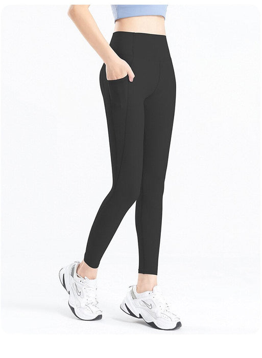 High-Waisted Gym Leggings With Pockets - Flamin' Fitness