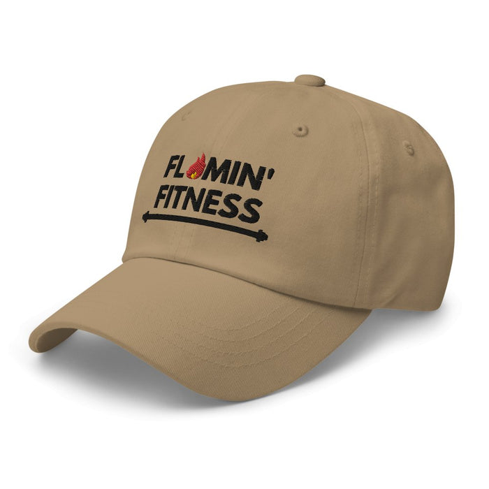 Khaki Baseball Cap - Flamin' Fitness