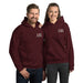 Maroon Embroidered Logo Hoodie - Flamin' Fitness