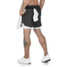 Men's 2-In-1 Sports Shorts - Flamin' Fitness