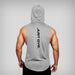 Men's "JUST GYM" Hooded Tank Top - Flamin' Fitness