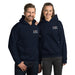 Navy Embroidered Logo Hoodie - Flamin' Fitness