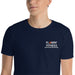 Navy Embroidered Logo T-Shirt - Flamin' Fitness