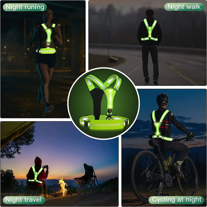 NightBright LED Running Vest - Flamin' Fitness