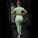PastelMotion Sports Bra & Leggings Workout Set - Flamin' Fitness