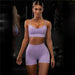 PastelMotion Sports Bra & Shorts Gym Set - Flamin' Fitness
