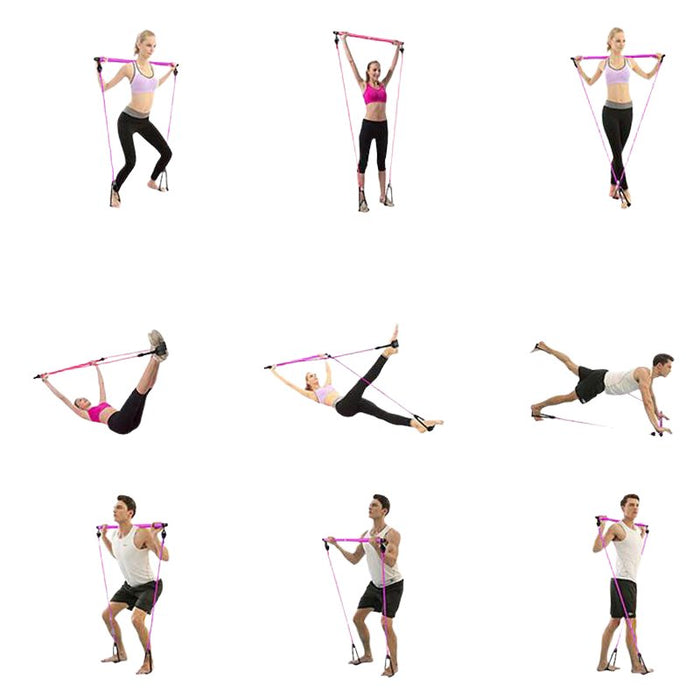 Pilates Bar, Draagbare Oefening Pilates Bar Multifunctionele Yoga Rally Pilates Bar, Draagbare Oefening Pilates Bar Multifunctionele Yoga Rally