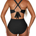 Rib Cage Cut Out One-Piece Swimsuit - Flamin' Fitness
