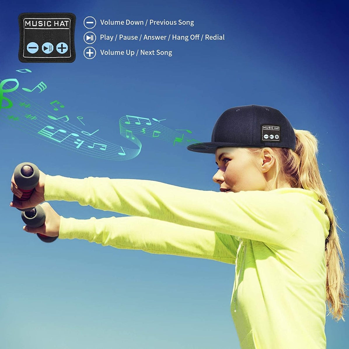 SoundWave Bluetooth Speaker Cap — Flamin' Fitness