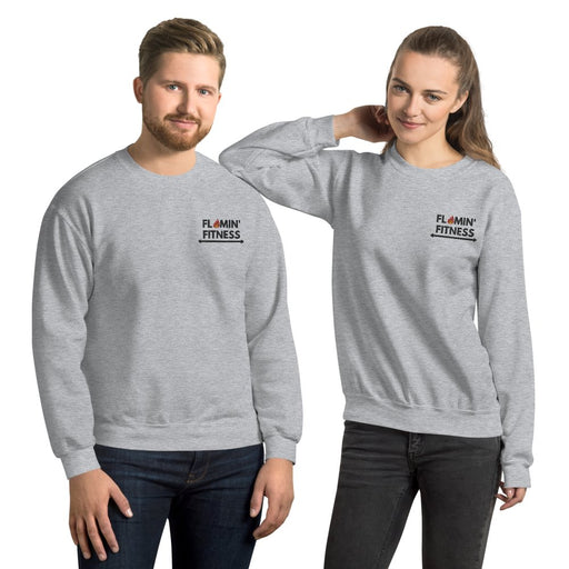 Sport Grey Embroidered Logo Sweatshirt - Flamin' Fitness