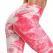 Tie-Dye Honeycomb Anti-Cellulite Gym Leggings - Flamin' Fitness