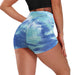 Tie-Dye Honeycomb Gym Shorts - Flamin' Fitness