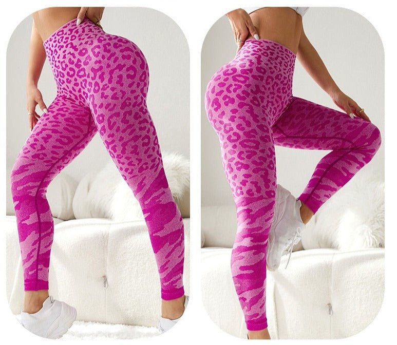 WildFusion Camo-Leopard Workout Leggings - Flamin' Fitness