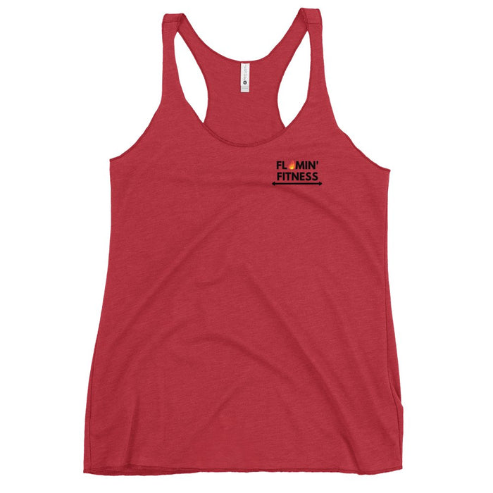 Women's Red Tank Top - Flamin' Fitness