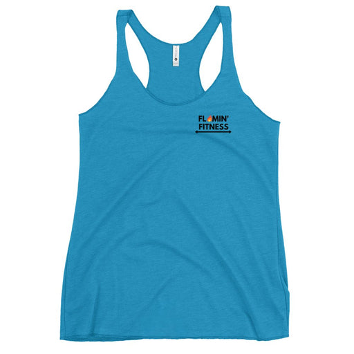 Women's Turquoise Tank Top - Flamin' Fitness
