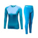 Women's Wool-Lined Thermal Base Layer Set - Flamin' Fitness